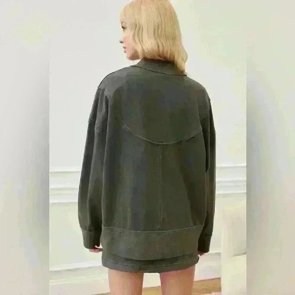 Out From Under Urban Outfitters Faye Oversized Zip-Up Sweatshirt Women's Small - Picture 3 of 16